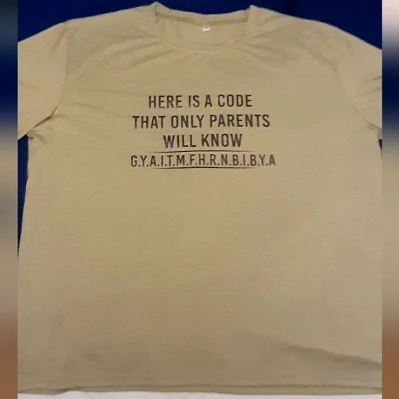 Men's Graphic T-Shirt (Here Is A Code That Only Parents Will Know) - Picture 2 of 15